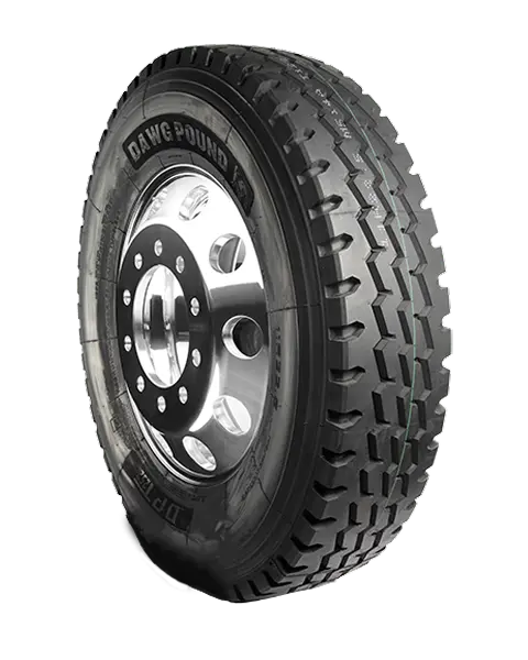 Dawg Pound Tires DPT252 Commercial Truck tire side view.