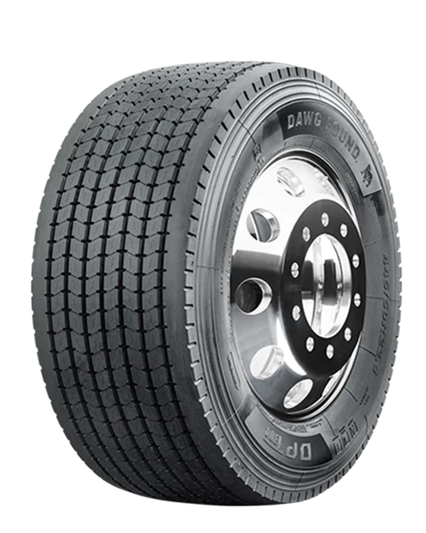 Dawg Pound Tires DPT304 Commercial Truck tire side view.