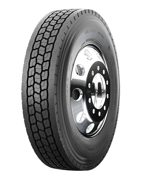 Dawg Pound Tires DPT305 Commercial Truck tire side view.