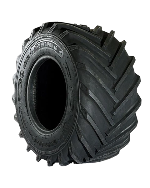 Dawg Pound Tires Trench Dawg Construction/OTR tire side view.